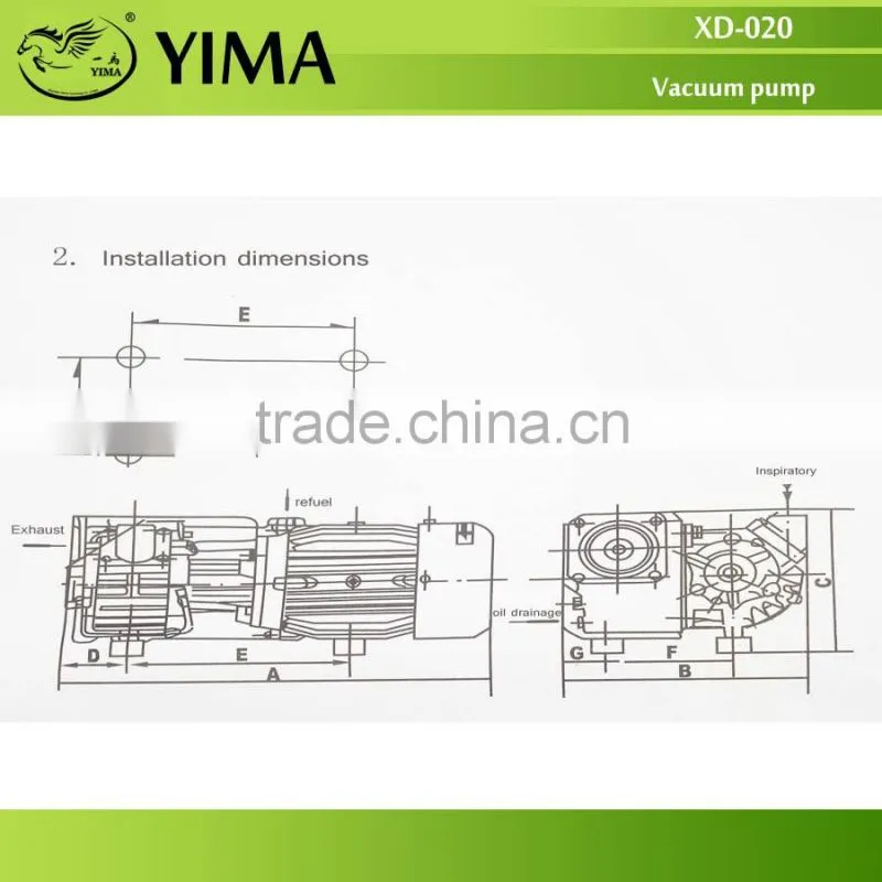 Portable small vacuum pump