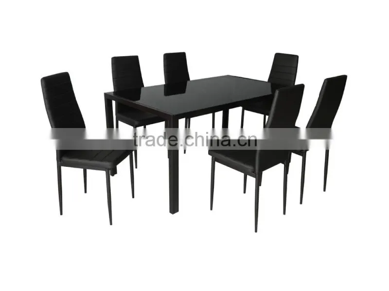 1+6 tempered glass dining room set
