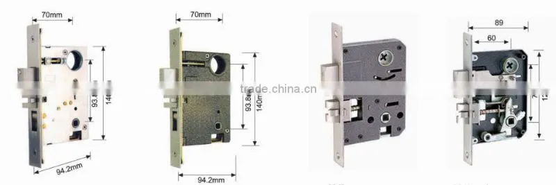 External Pull handle Main Door Lock Entry Set Cylinder Lock