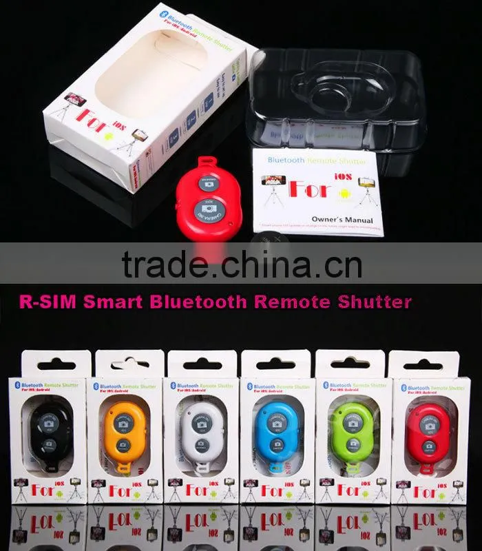 new products selfie bluetooth remote shutter for any mobile phone