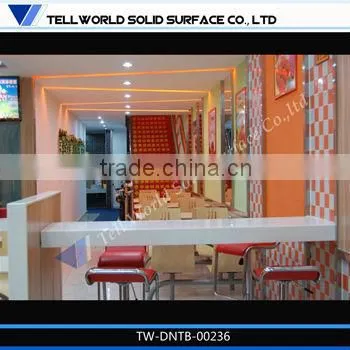 Various design solid surface dinning room furniture dinning table