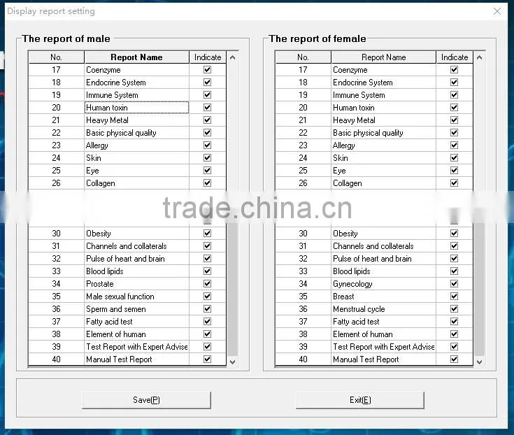 Factory price for Korea Original software 45 reports quantum resonance magnetic analyzer