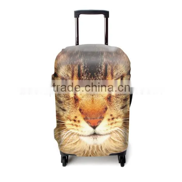 Luckiplus Wholesale protective cute spandex luggage cover Luggage trolley case Cover,waterproof luggage cover