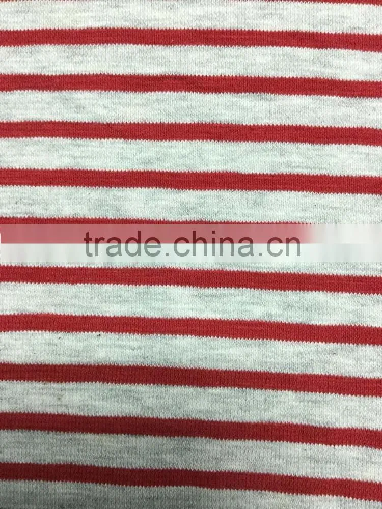 yarn dyed cotton knitted stripe jersey fabrics wholesale 196