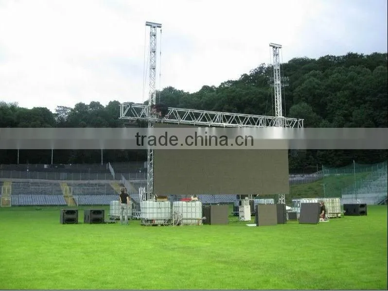 Big viewing angle giant volleyball football basketball soccer stadium perimeter led display