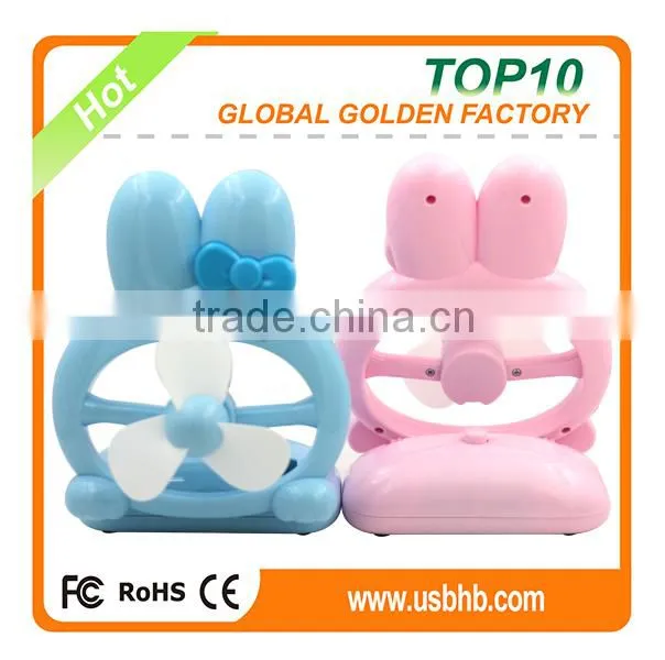 New plastic air battery power portable usb cooling fan with strong wind