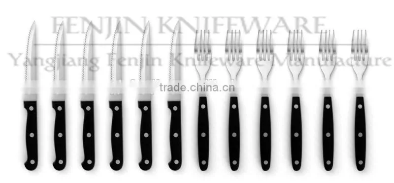 12pcs Outdoor Fork and Knife Set