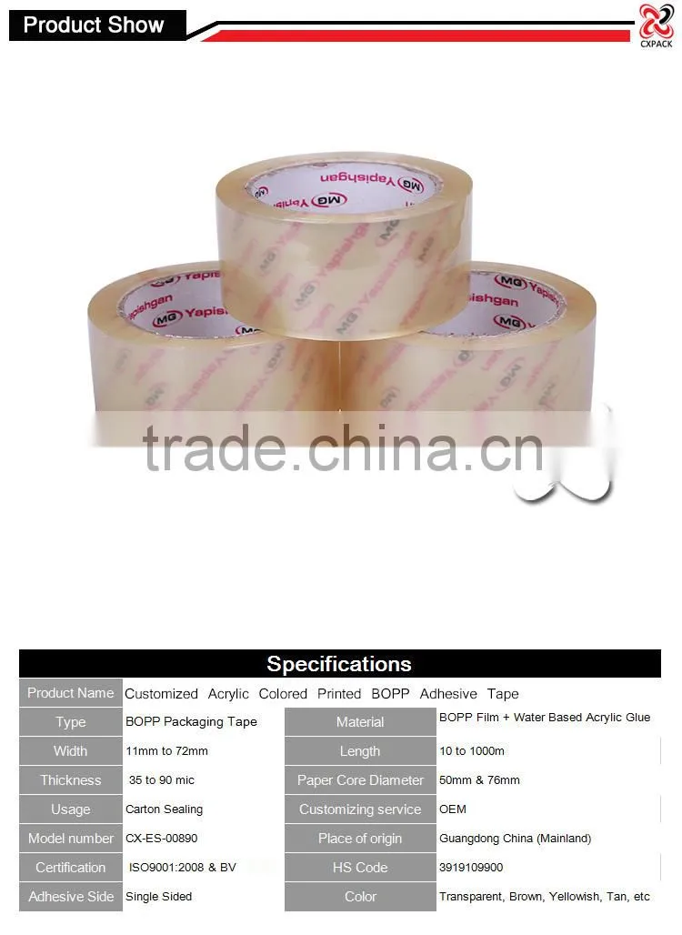 Low Noise Bopp Adhesive Tape/Carton Packing Tape