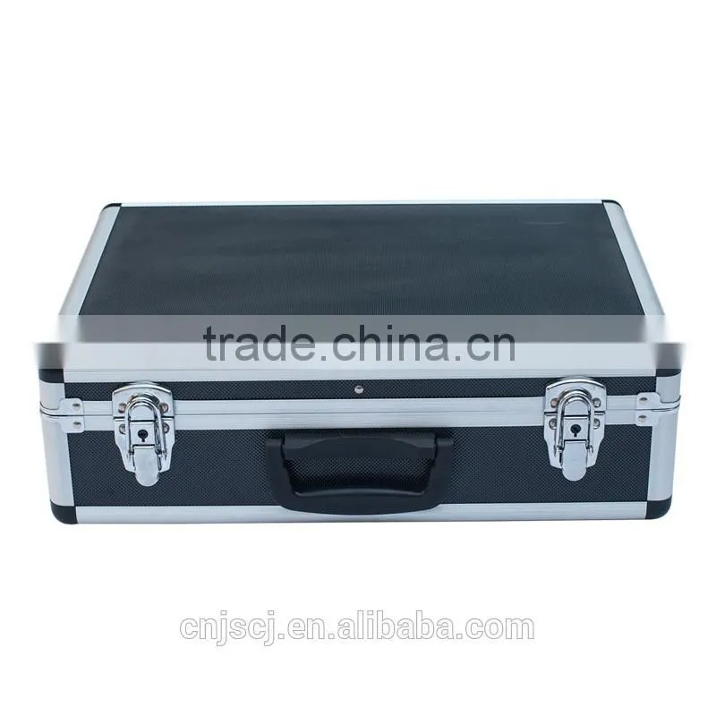 permanent protection with foam inserts black grooming professional aluminum tool case with dividers shoulder belt