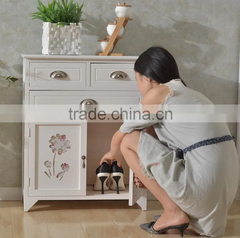 Wooden Shoe Rack Shoe Cabinet For Living Room