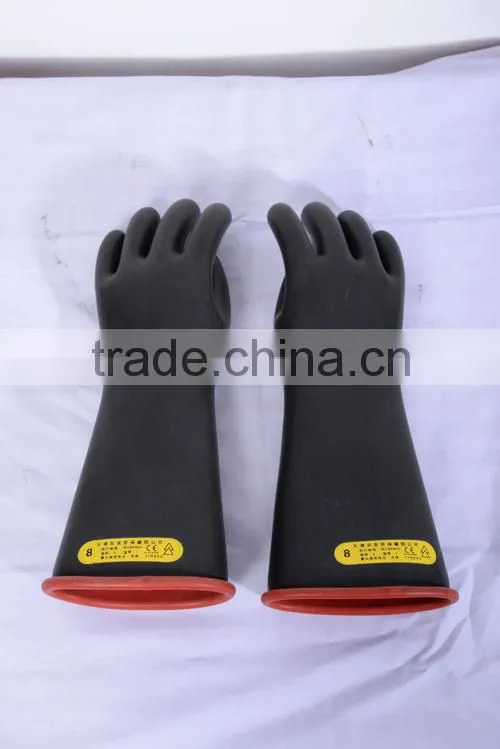 20 KV rubber latex electrical insulated working gloves