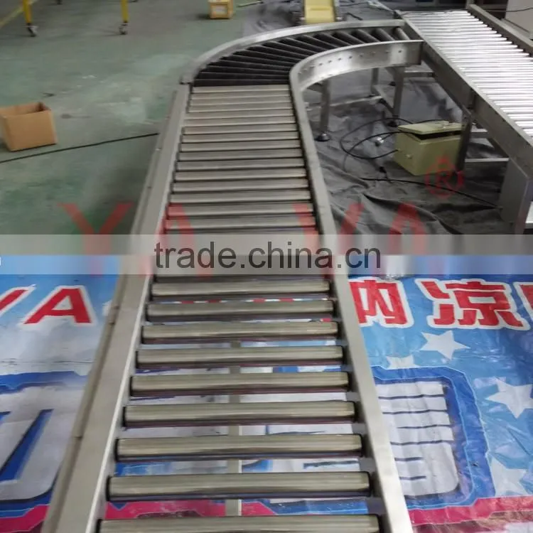 portable roller conveyor system for light loading