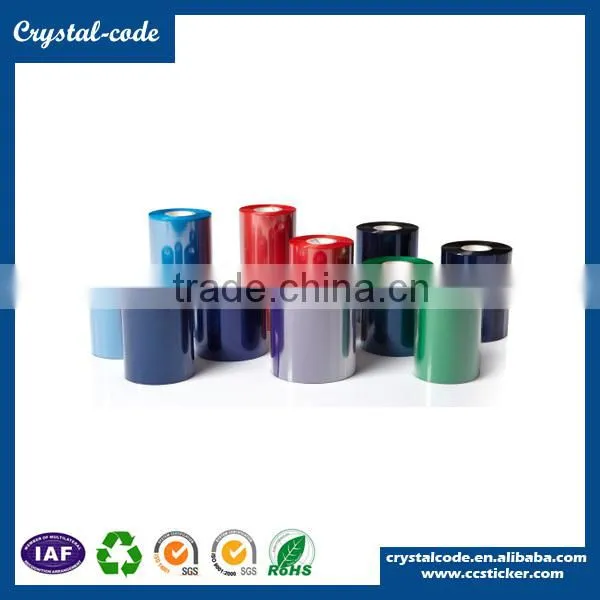 Wholesale thermal transfer wax resin ribbon, Washable barcode printed printer ribbon, Thermal wax/resin wax base ribbon