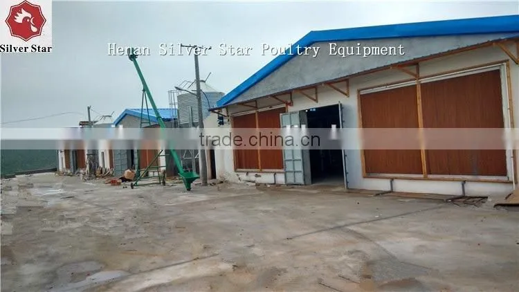 poultry farm use steel structure for battery broiler chicken coop