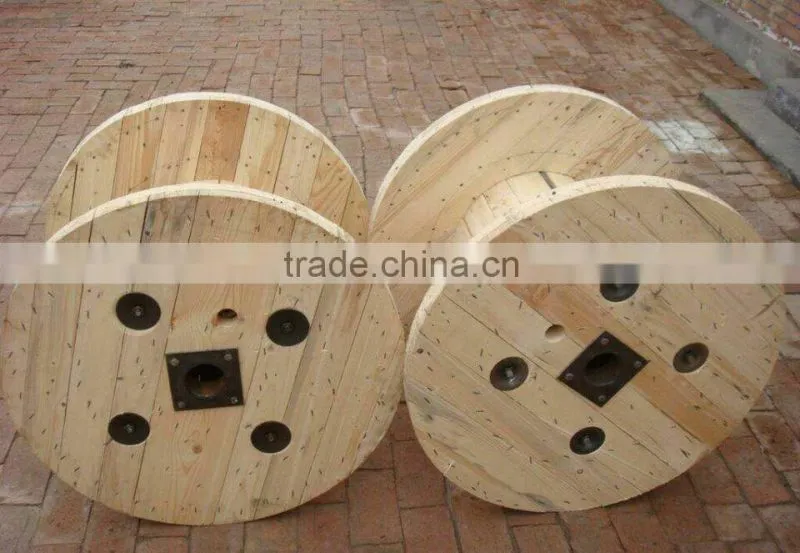 pine wood cable drum high quality wooden cable reels