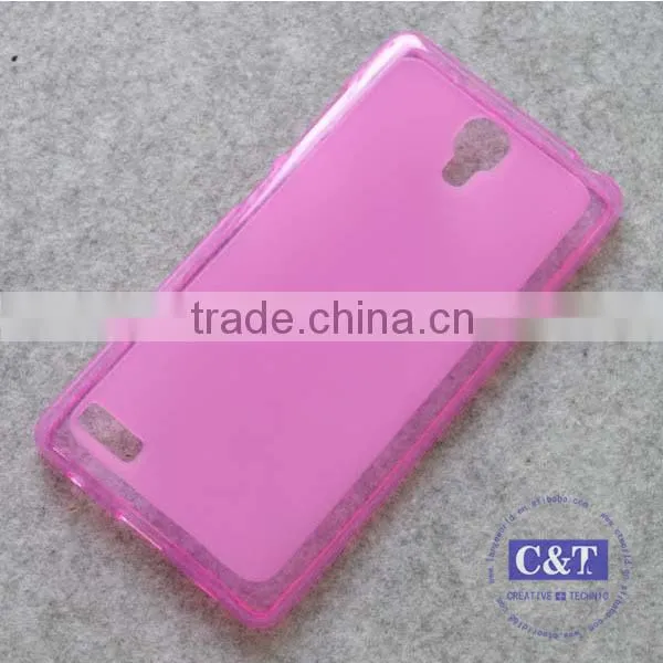 C&T Transparent TPU Rubber Case for Xiaomi Redmi Note Mobile Phone Housing