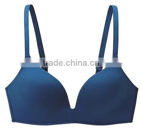 2014 new arrival ladies underwear seamless wireless soft comfortable bra