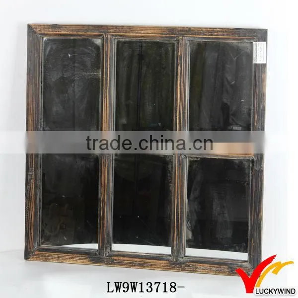 shabby chic golden finish hallway decoration mirror in a wooden frame