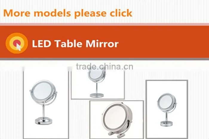 7 Inch Round Light Free Standing Mirror
