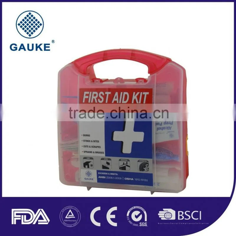 China supplier Hubei Wuhan first aid kit recommended contents