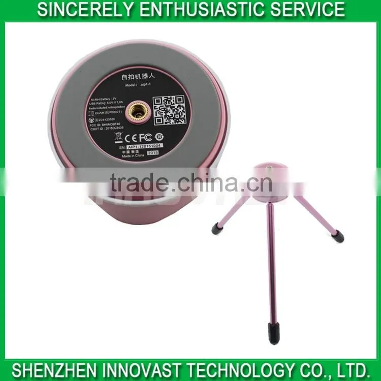 Bluetooth Connected Smart Selfie Robot /Mobile Phone Holder 360 degree Rotate Face Tracking