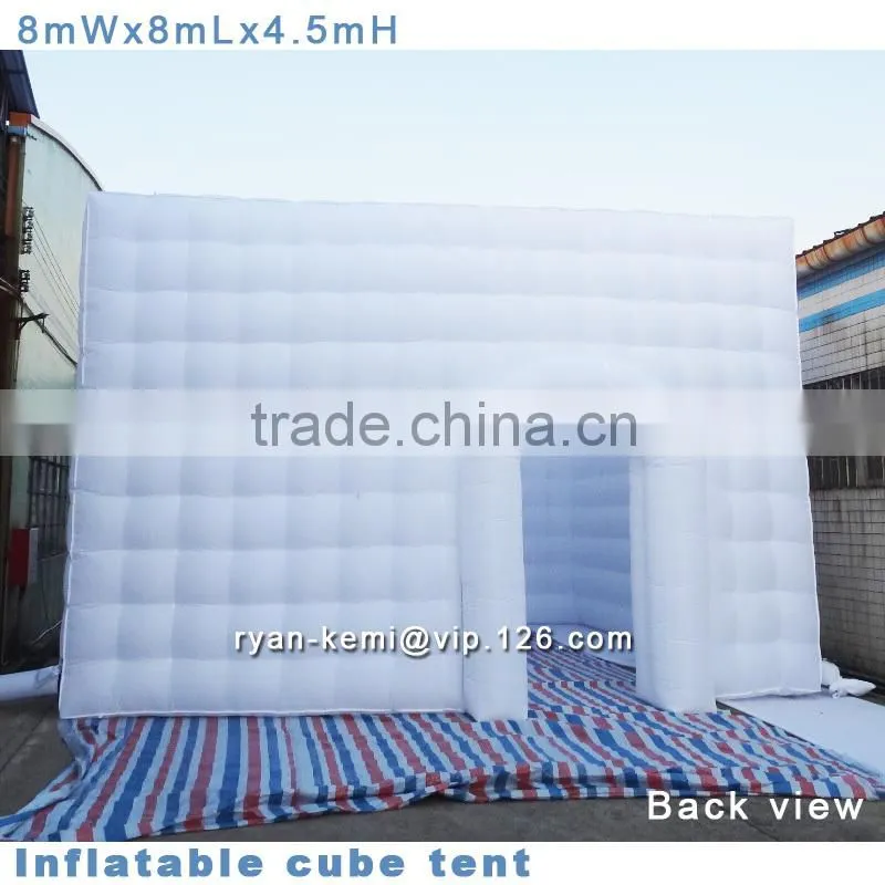 8x8x4.5mH inflatable cube tent cubic tent giant inflatable tents advertising inflatable tent outdoor inflatable party tent