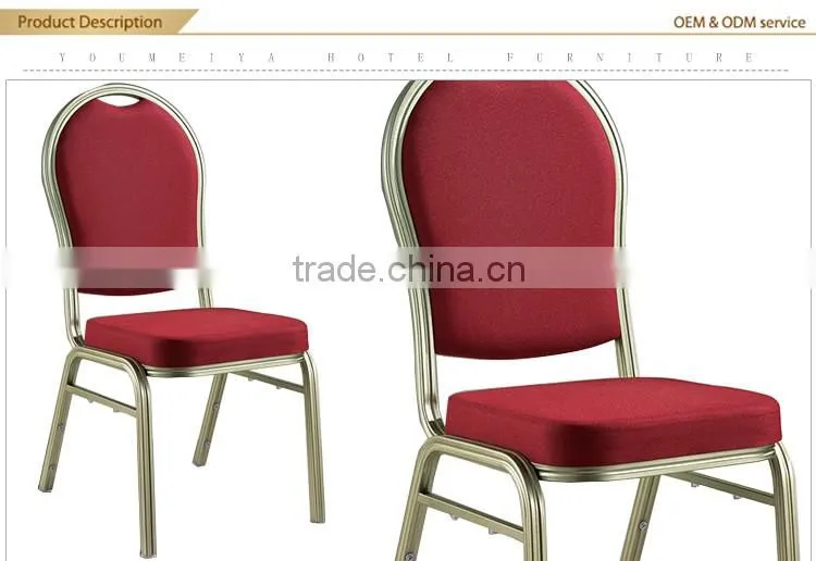 Wholesale hotel furniture banquet hall chair aluminum frame used banquet chair for sale