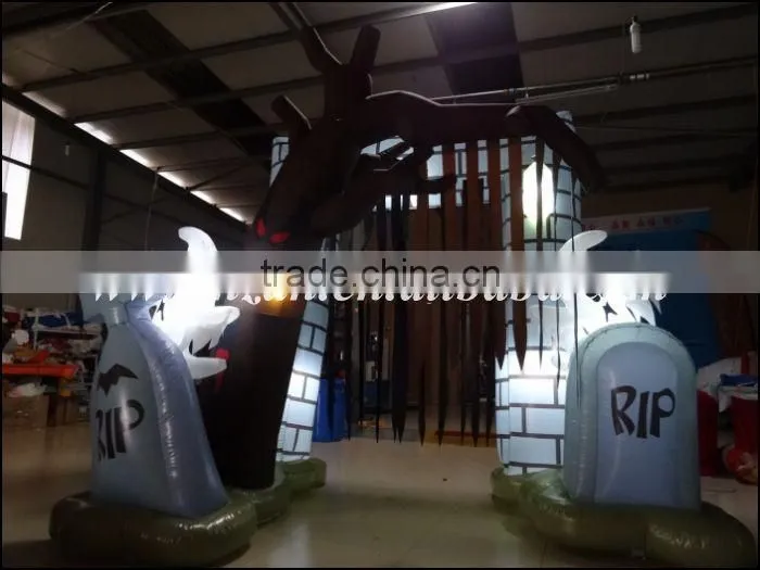 Outdoor Halloween Inflatable Arch / Inflatable Graveyard Archway