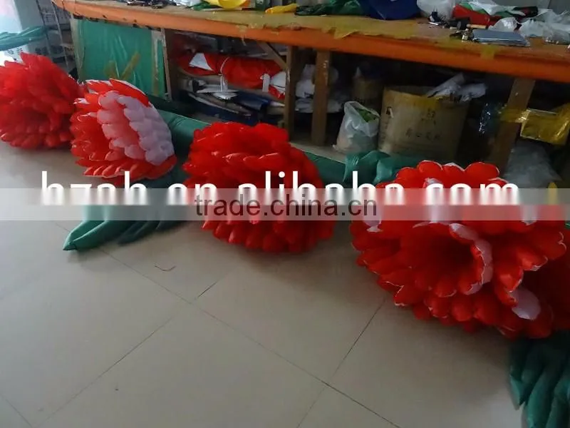Wedding Decoration Red Inflatable Flower Chain
