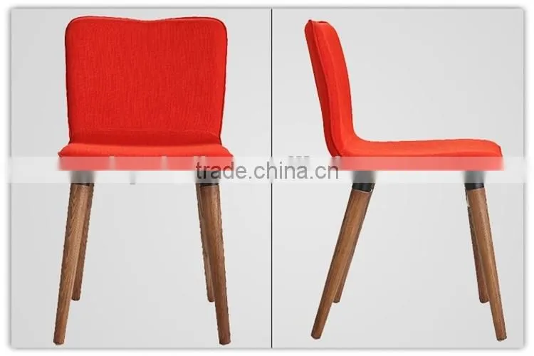 black fabric wooden dining chairs