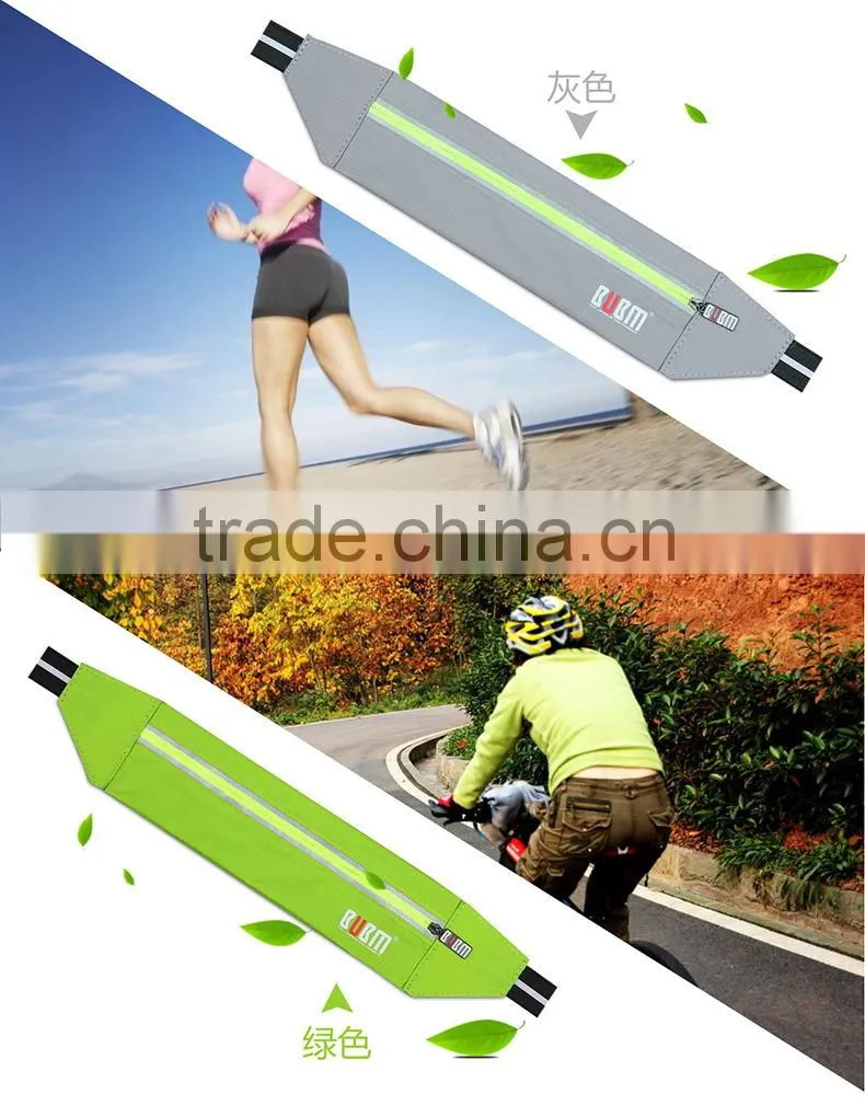 Outdoors Running custom elegant BUBM waterproof Light cellphone sport waist bag
