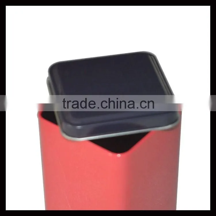 Rectangle Elegant And Small Metal Tin Box Tea Tin Box For Tea/Coffee Packaging