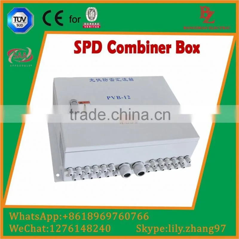 Made In China 1000V DC 12 strings Solar Combiner Box with monitor
