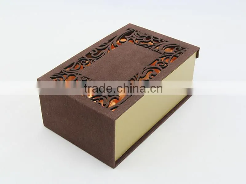 New design unique laser cut magnetic paper gift packaging box
