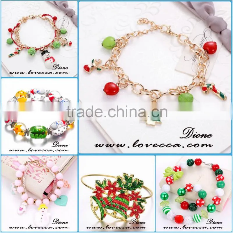 Christmas Cabochon Glass Pendant Necklace Jewelry Gift