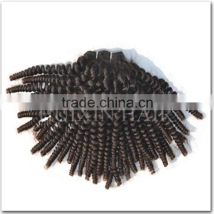 Afro Kinky Curly Human Hair weave Blonde Hair 16inches Peruvian