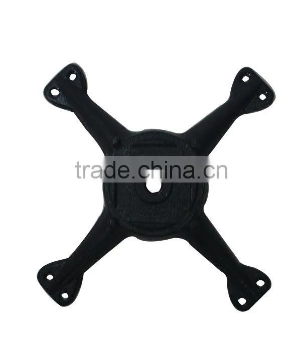 Outdoor Furniture Casting Iron 4 Pronged Table Base