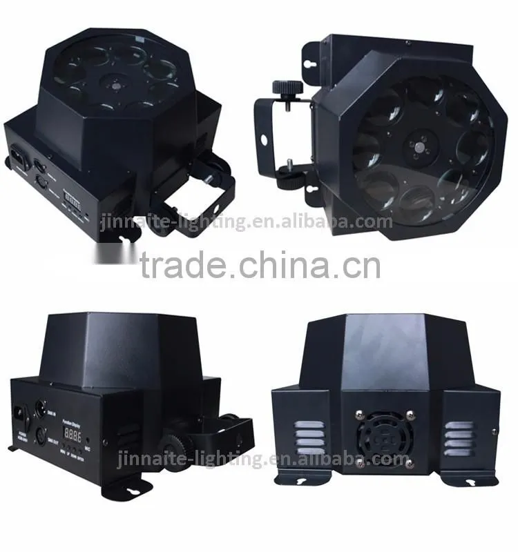Good quality Stage Effect 8 * 3W LED Rotating Gobo Light