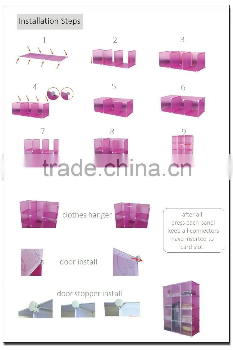 2015 hot sales cheap baby small wardrobes for small bedrooms