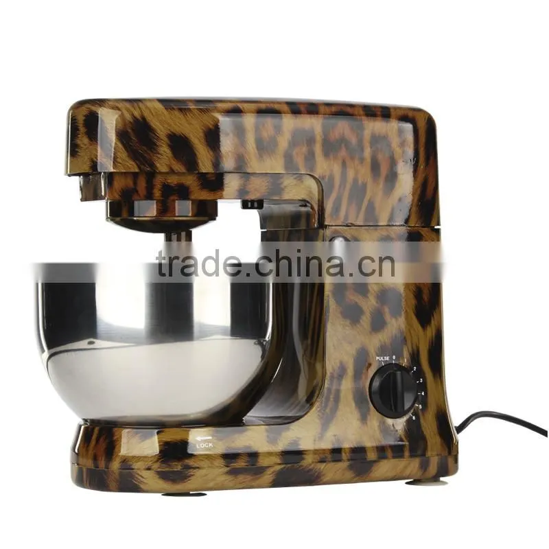 Steel gear system 1000W 6 speed stand mixer