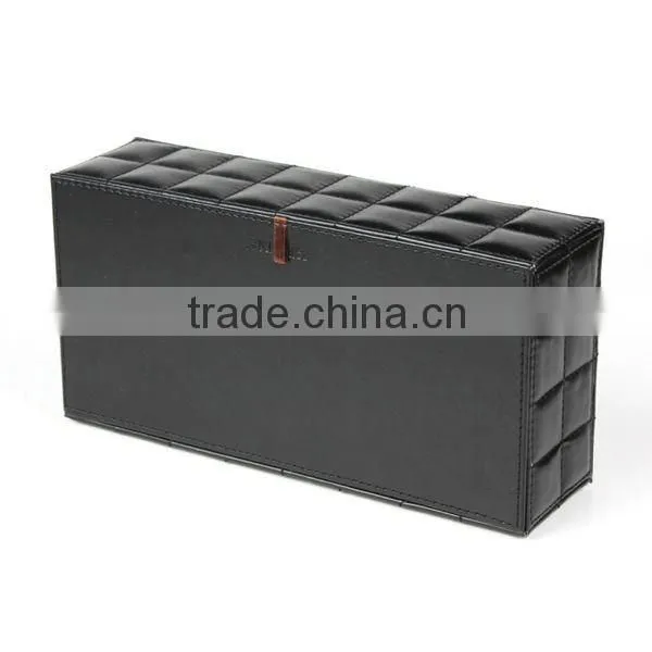 classic plastic PU leather tissue box cuboid tissue holder box