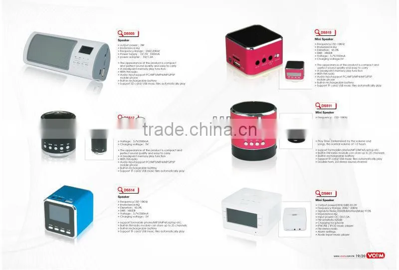VCOM Professional USB Mini Audio Speaker For PC MP3