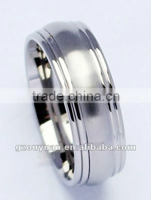 Hot Sell His and Her Classic Titanium ring