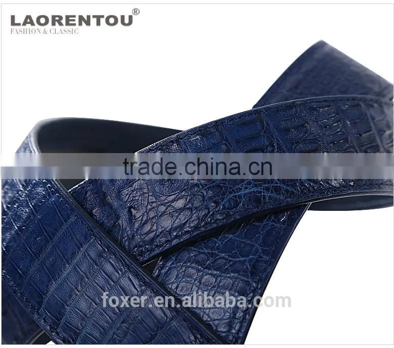 handmade leather belt,fashion leather belt,high quality crocodile belt