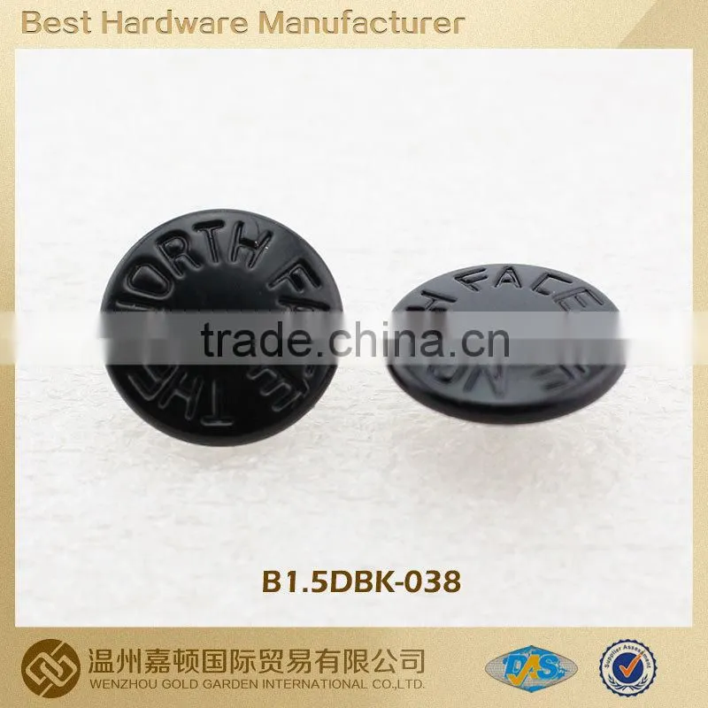 Alloy-made coat snap button for Apparel, various designs customized
