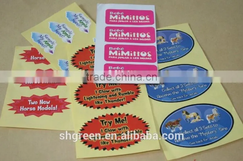 Non-toxic PP plastic sticker for detergent
