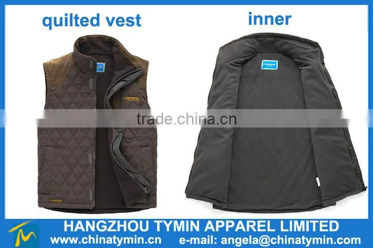 unisex 100% polyetser quilted bodywarmer