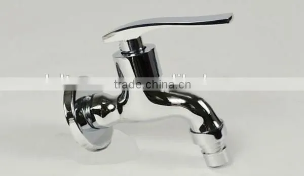 cold water wall mounted tap, chrome finished H59 solid brass single handle, installation type water tap