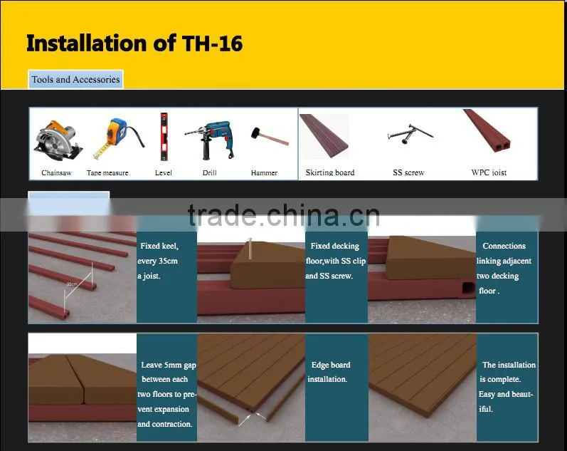 mounted safe solid exterior wood plastic composite flooring