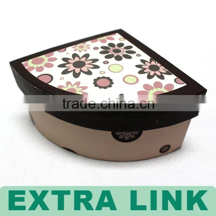 High quality fan-shaped easy open printing design cardboard gift box